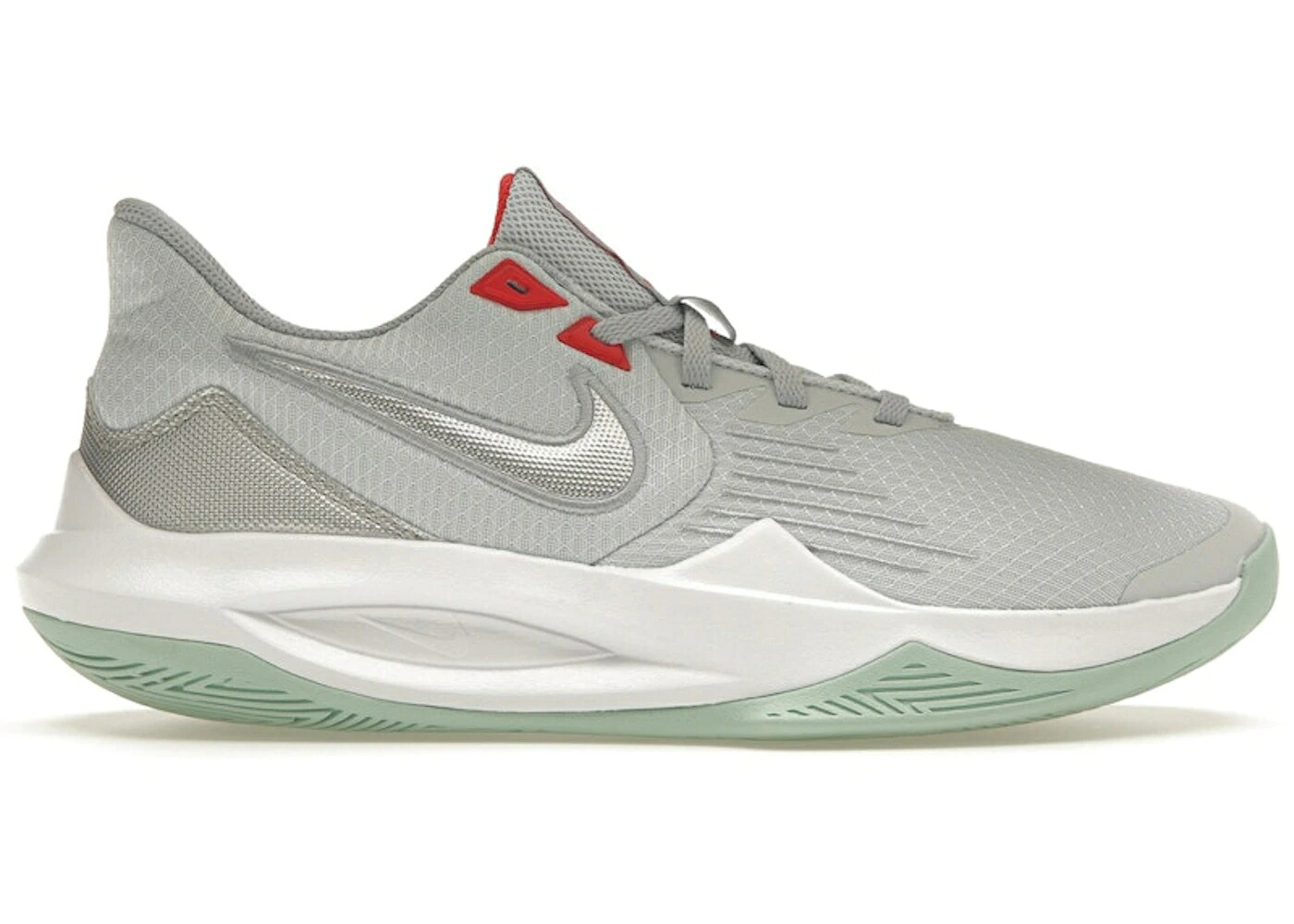 ナイキ ピュア プラチナム 銀色 シルバー 灰色 グレー スニーカー メンズ NIKE PRECISION 5 PURE PLATINUM METALLIC SILVER / PURE PLATINUM WOLF GREY CHILE｜スニケス 66,880円
