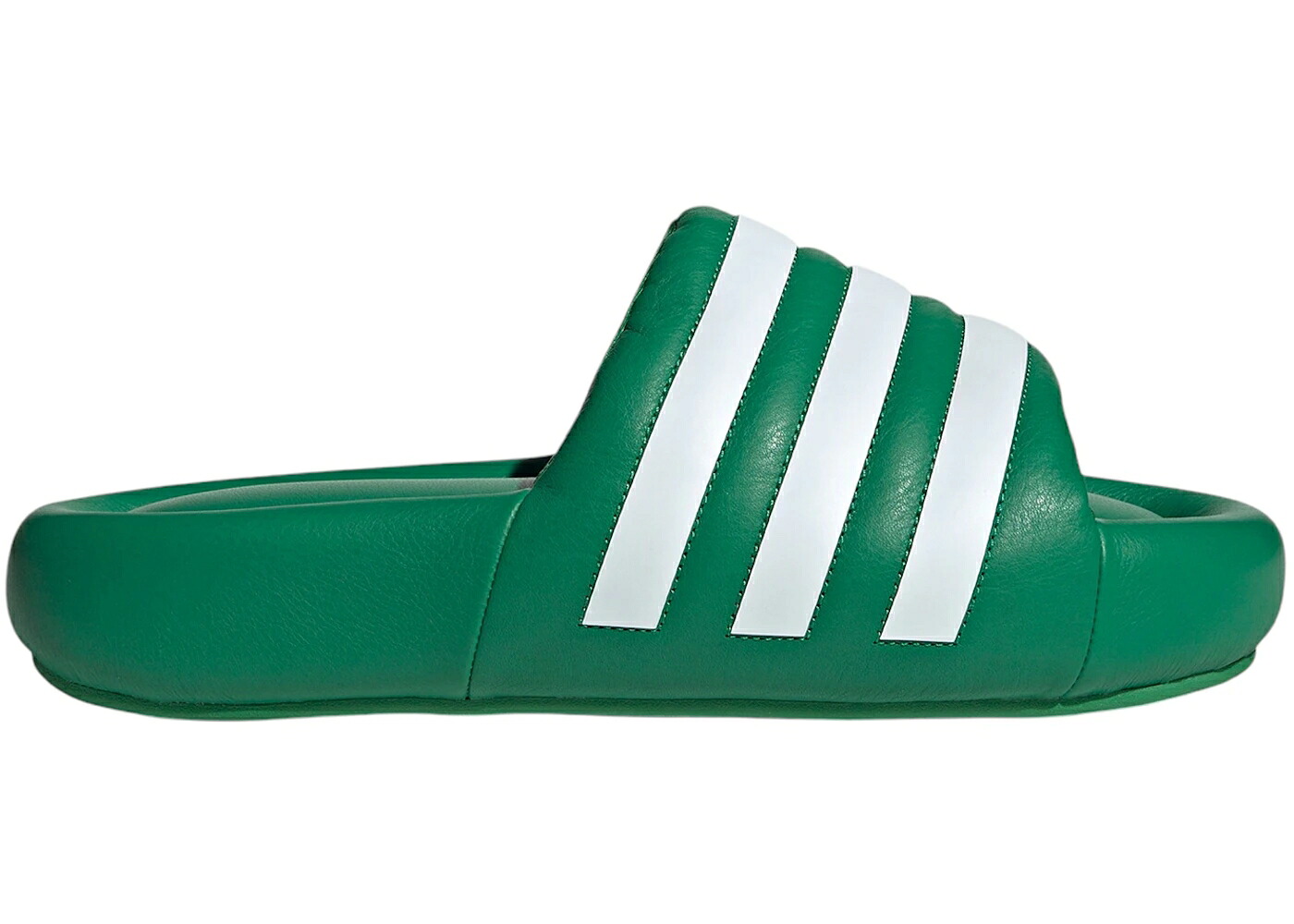アディダス アディレッタ 緑 グリーン 白色 ホワイト スニーカー メンズ ADIDAS ADILETTE 24 SLIDES GREEN CLOUD WHITE / GREEN CLOUD WHITE GREEN
