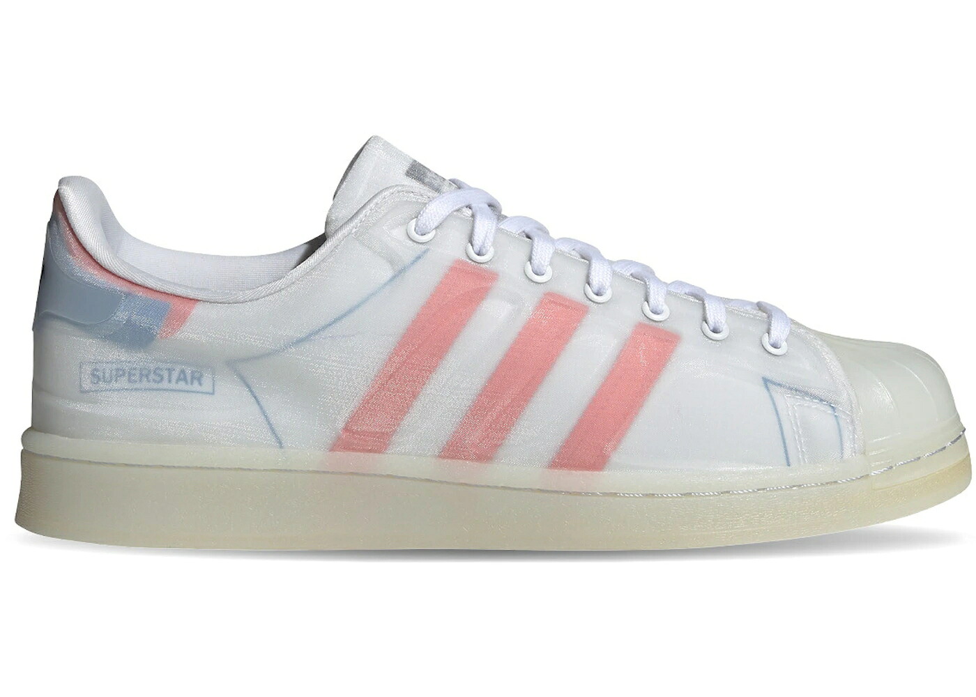 アディダス スーパースター 白色 ホワイト 赤 レッド 青色 ブルー スニーカー メンズ ADIDAS SUPERSTAR FUTURESHELL WHITE RED BLUE / WHITE RED BLUE｜スニケス