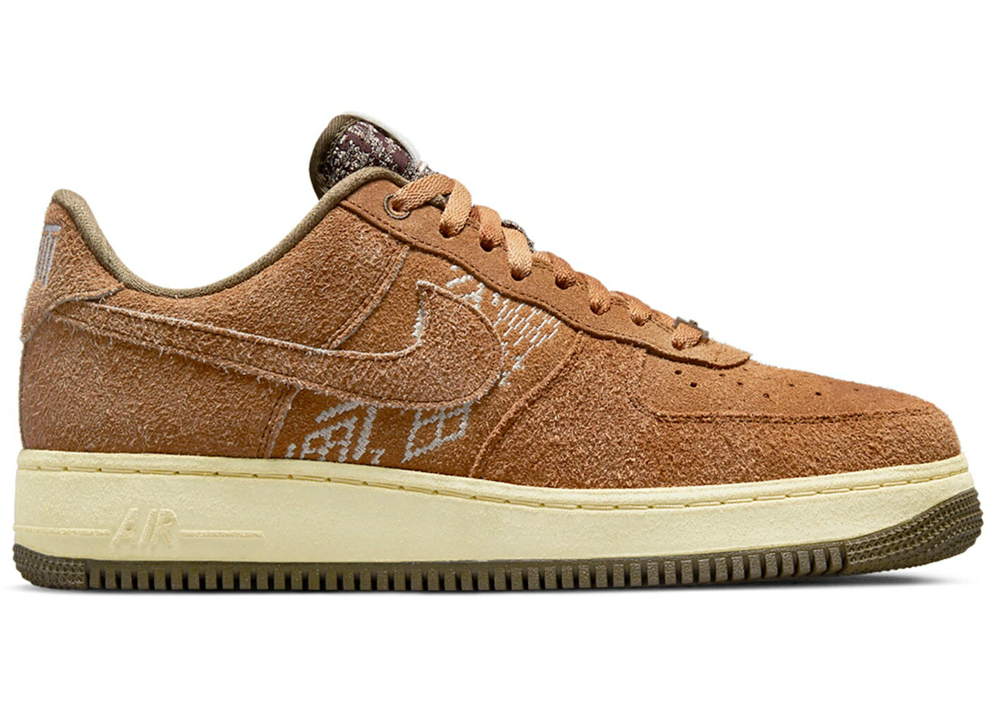 ナイキ 赤銅色 赤銅色 皮膚軟化剤 空軍 \u002707 スニーカー メンズ NIKE AIR FORCE 1 LOW PRM NAI-KE BROWN / BROWN CREAM
