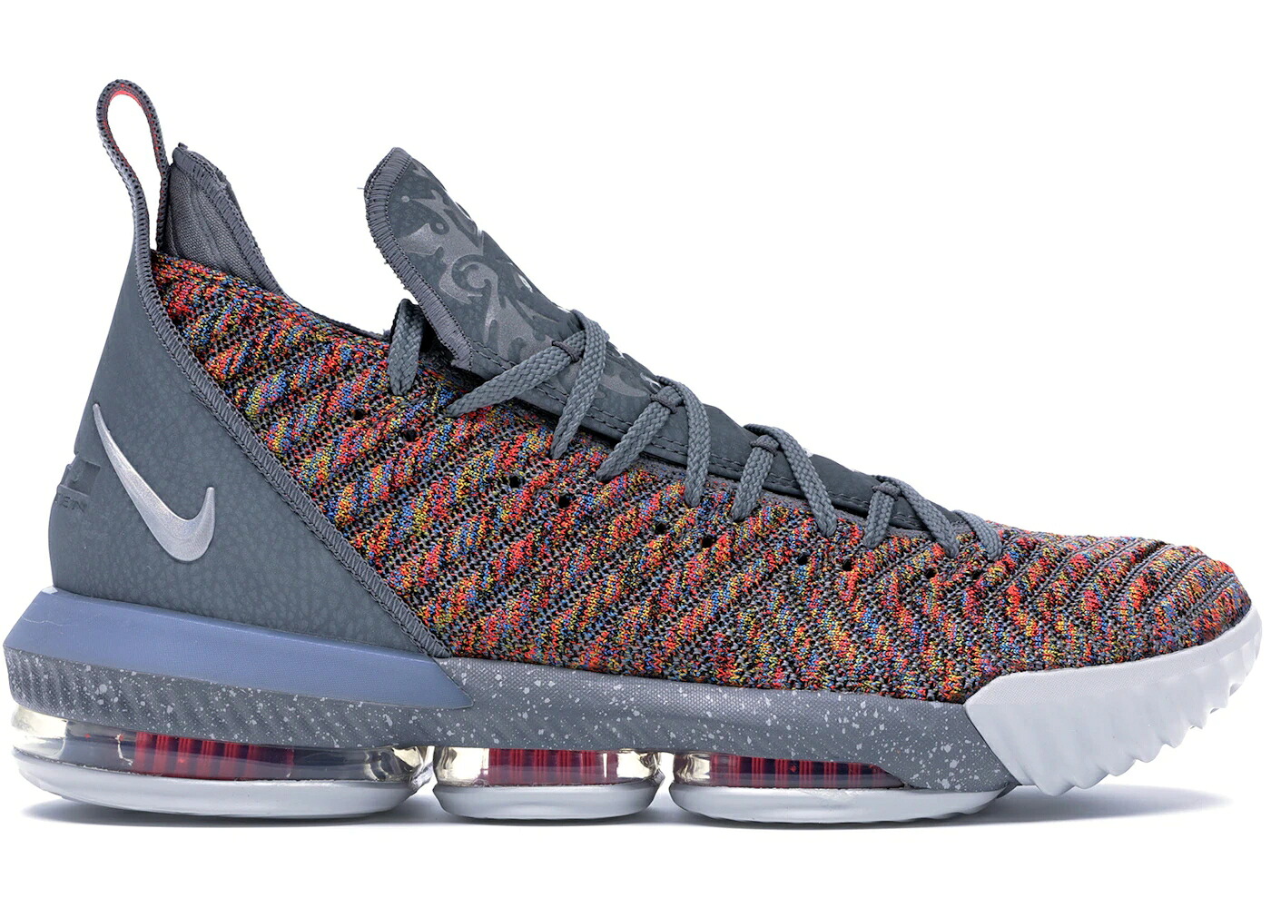 ナイキ レブロン しろがね色 しろがね色 冷やりとした スニーカー メンズ NIKE LEBRON 16 MULTI-COLOR / MULTI COLOR METALLIC SILVER COOL メンズ靴-スニーカー