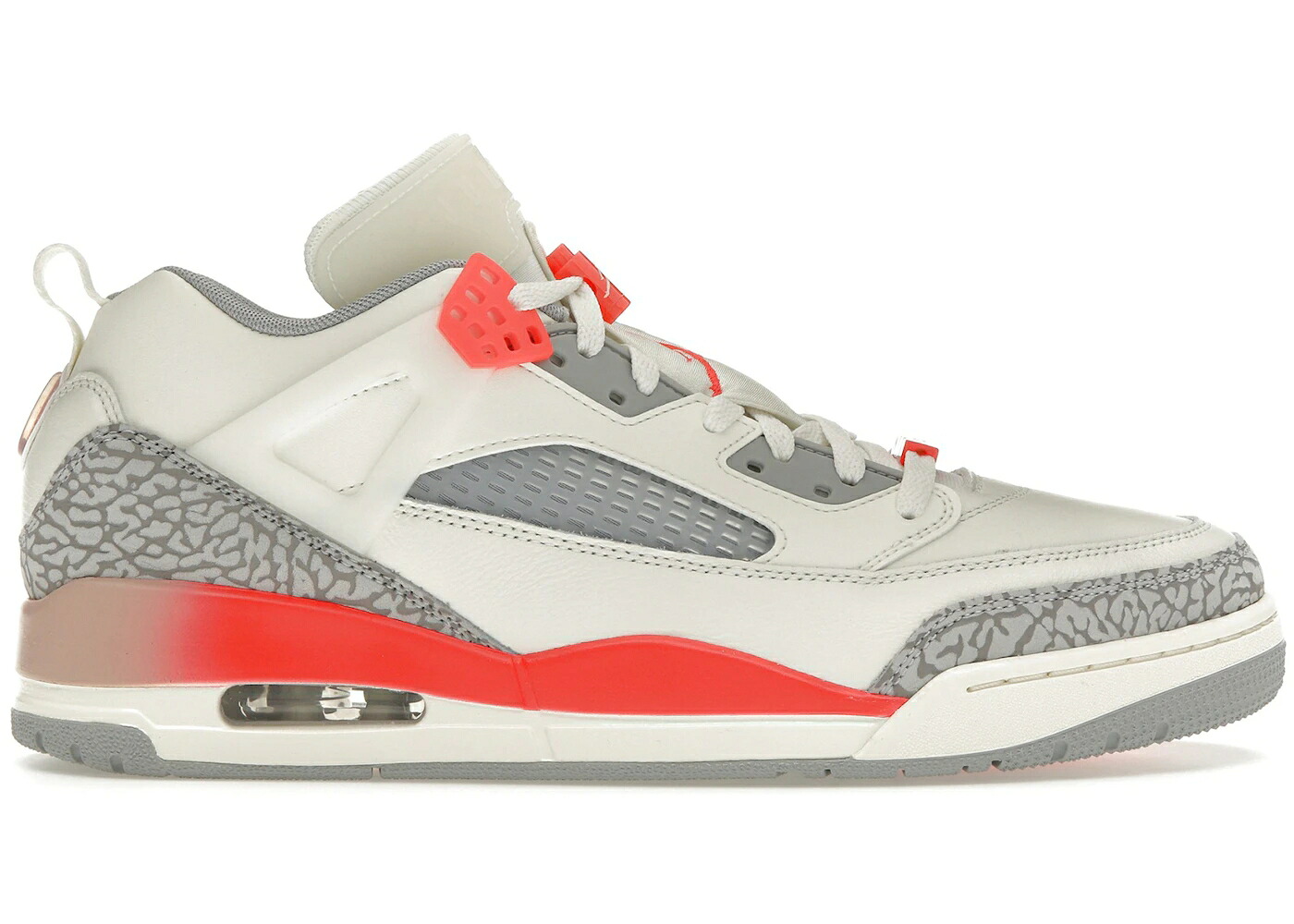 ナイキ ジョーダン 灰色 グレー シメント スニーカー メンズ JORDAN SPIZIKE LOW PSG PARIS SAINT-GERMAIN SAIL INFRARED / SAIL WOLF GREY CEMENT GREY｜スニケス