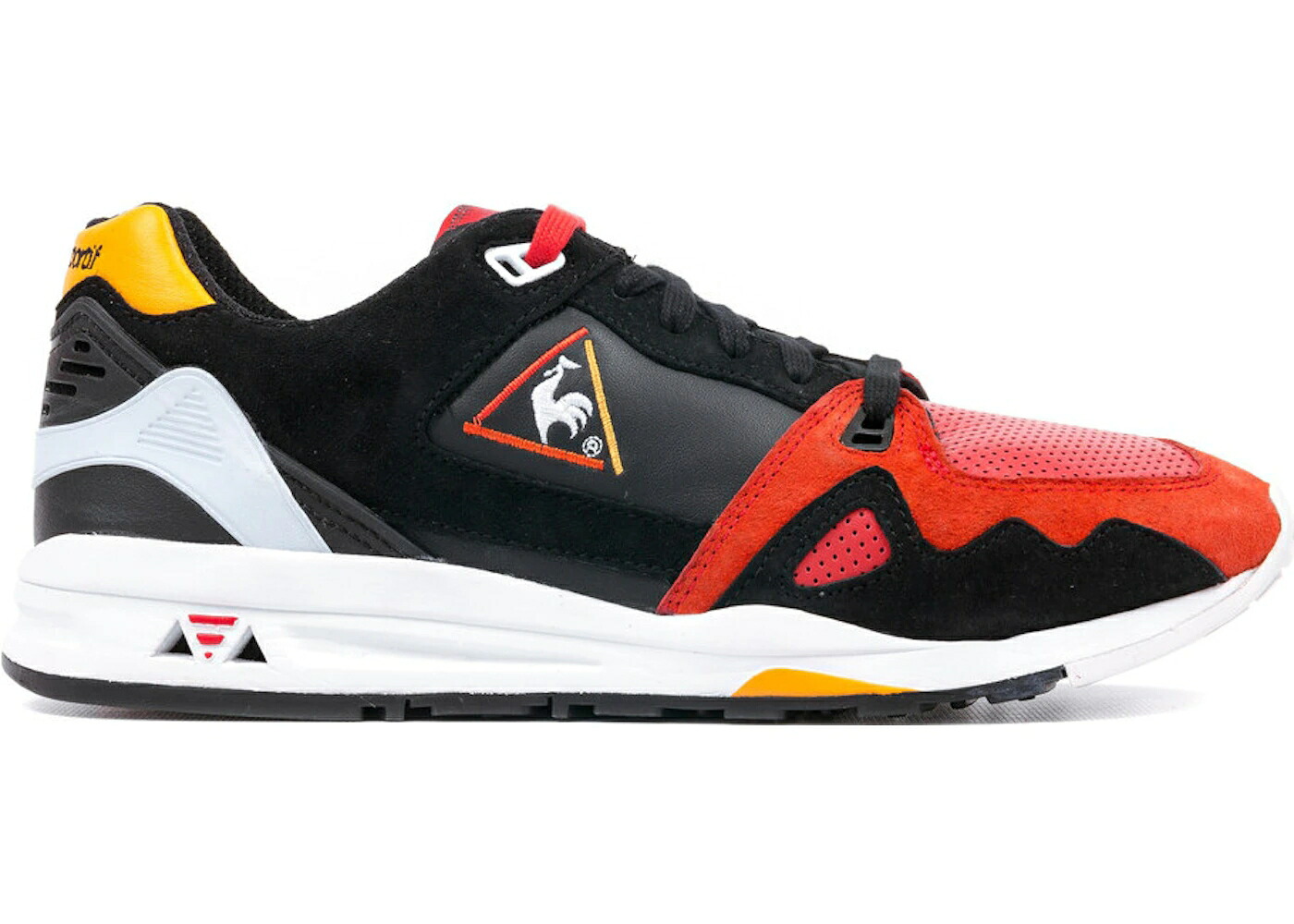 黒色 ブラック 赤 レッド スニーカー メンズ LE COQ SPORTIF LE COQ SPORTIF R1000 HIGHS AND LOWS BLACK SWAN / BLACK RED