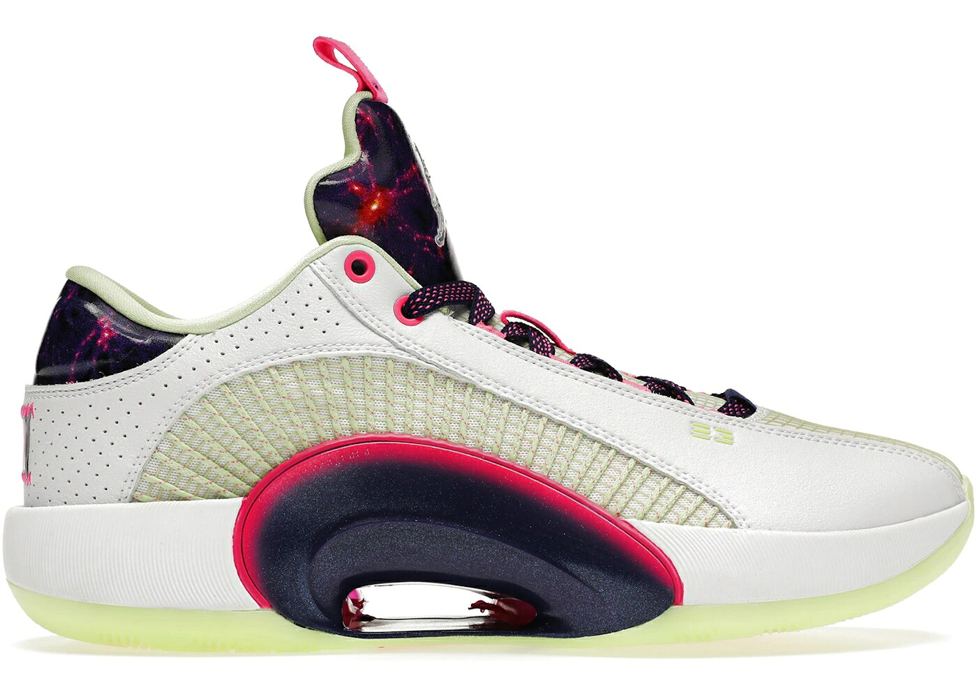 ナイキ ジョーダン 白いこと 白いこと 紫 パープル スニーカー メンズ JORDAN XXXV LOW COSMIC DECEPTION LUKA DONCIC PE / WHITE PURPLE IRIDISCENT