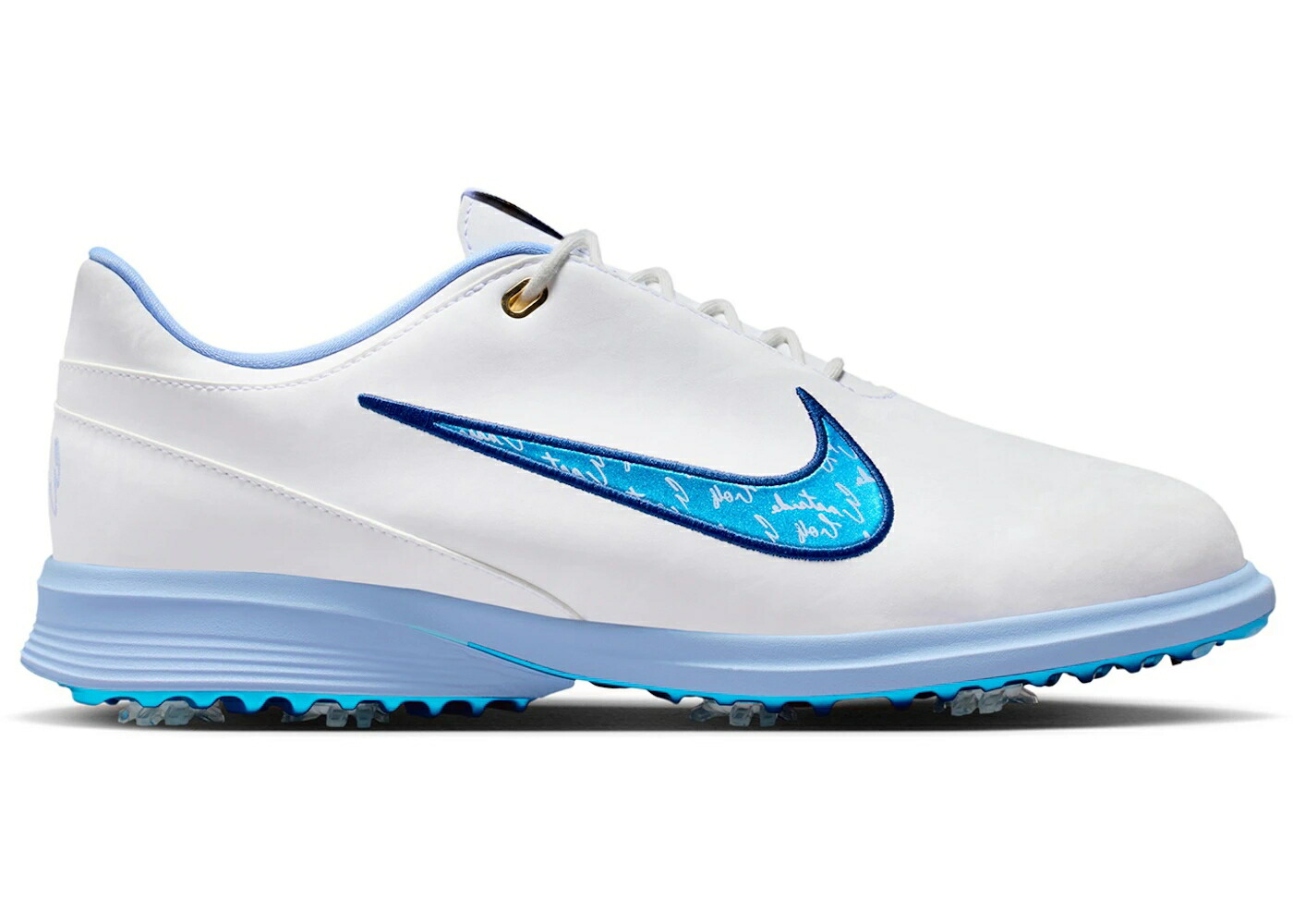 ナイキ 白星 ゴルフ 白いこと 白いこと 青み 青色 スニーカー メンズ NIKE VICTORY TOUR 4 EASTSIDE GOLF (WIDE) / WHITE UNIVERSITY BLUE METALLIC