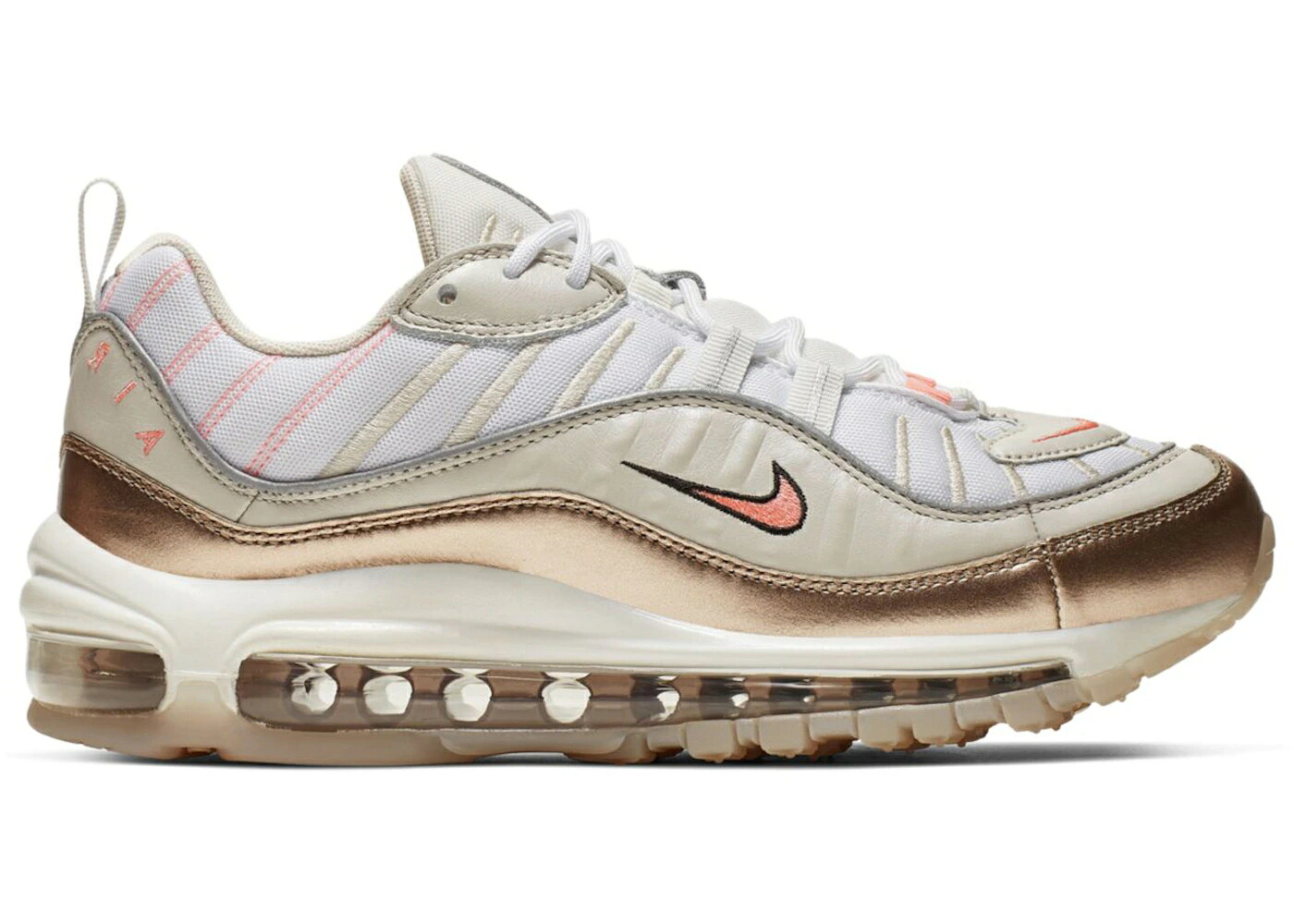 ナイキ マックス 赤銅色 赤銅色 白いこと 白いこと エア湖マックス WOMEN\u0027S スニーカー レディース NIKE AIR MAX 98 OREWOOD BROWN (WOMEN\u0027S) / OREWOOD BROWN LAVA GLOW WHITE