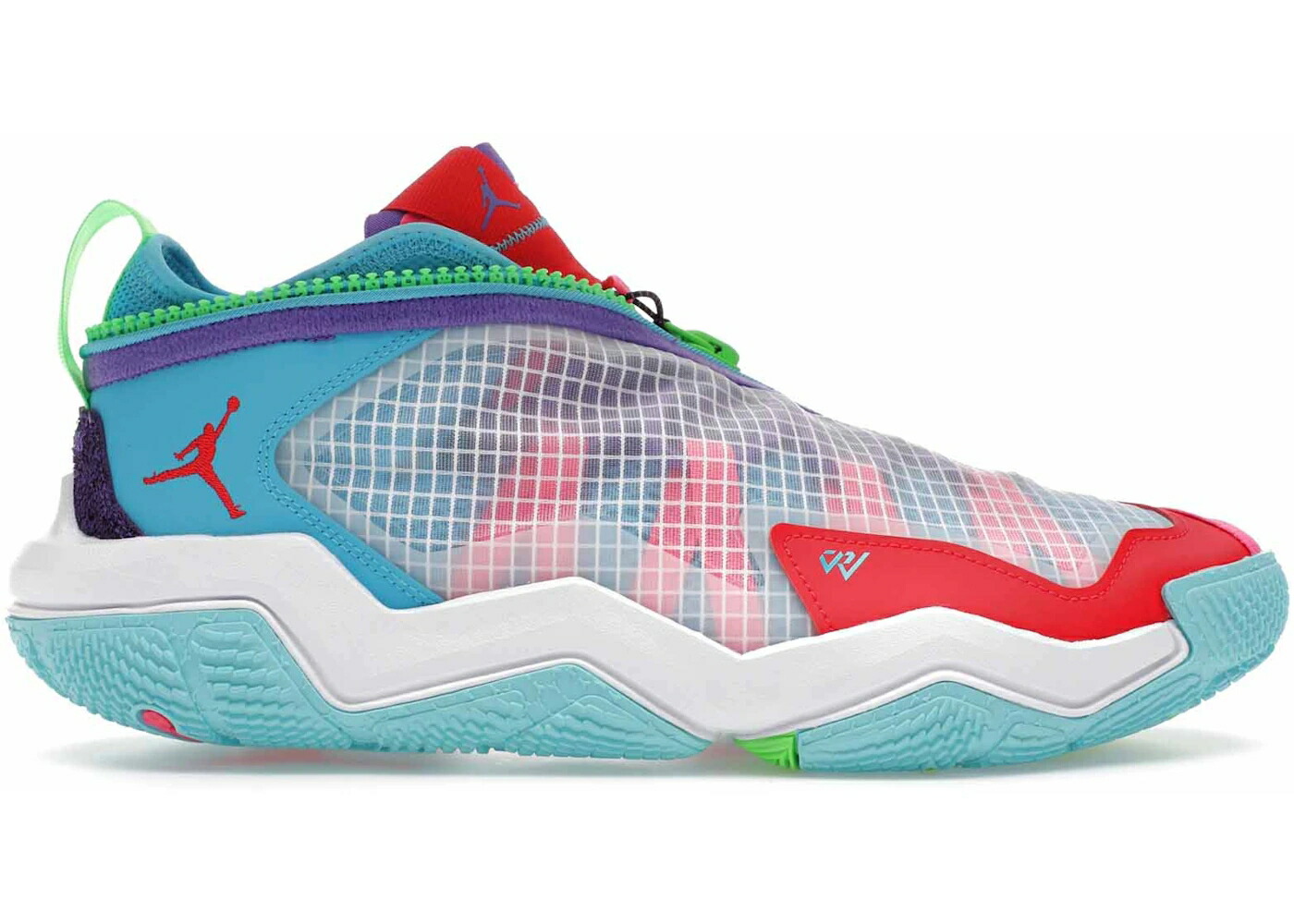 ナイキ ジョーダン 白色 ホワイト 青色 ブルー アクション ZER0.6 スニーカー メンズ JORDAN WHY NOT CHILDHOOD / WHITE BALTIC BLUE ACTION GRAPE
