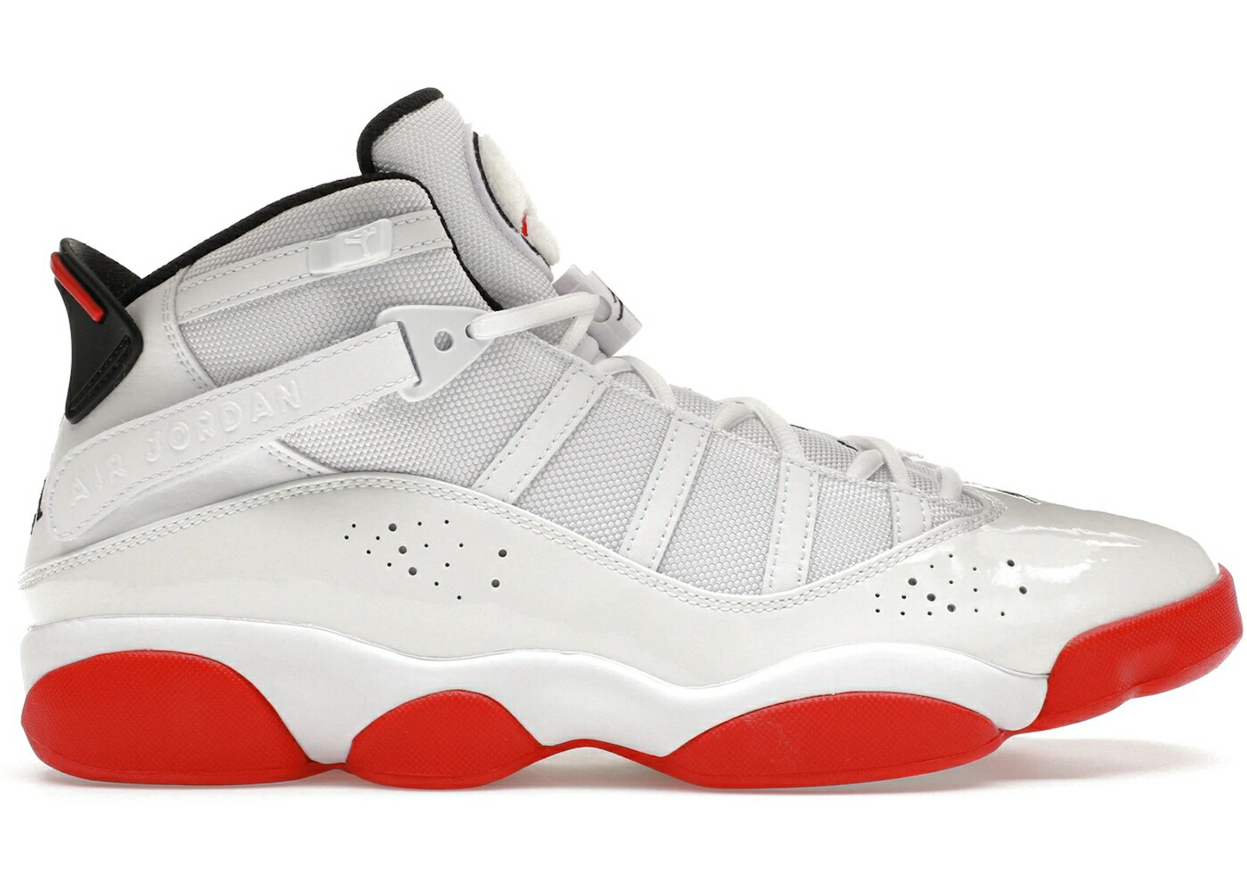 ナイキ ジョーダン リング 白色 ホワイト 赤 レッド 黒色 ブラック スニーカー メンズ JORDAN 6 RINGS WHITE UNIVERSITY RED BLACK / WHITE UNIVERSITY RED BLACK