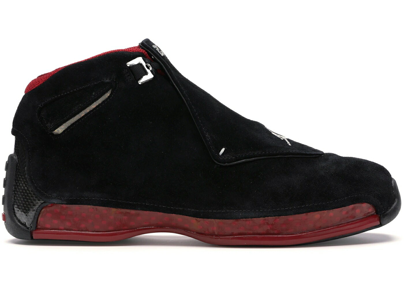 ナイキ ジョーダン 黒色 ブラック 赤 レッド スニーカー メンズ JORDAN 18 RETRO BRED CDP (2008) / BLACK VARSITY RED