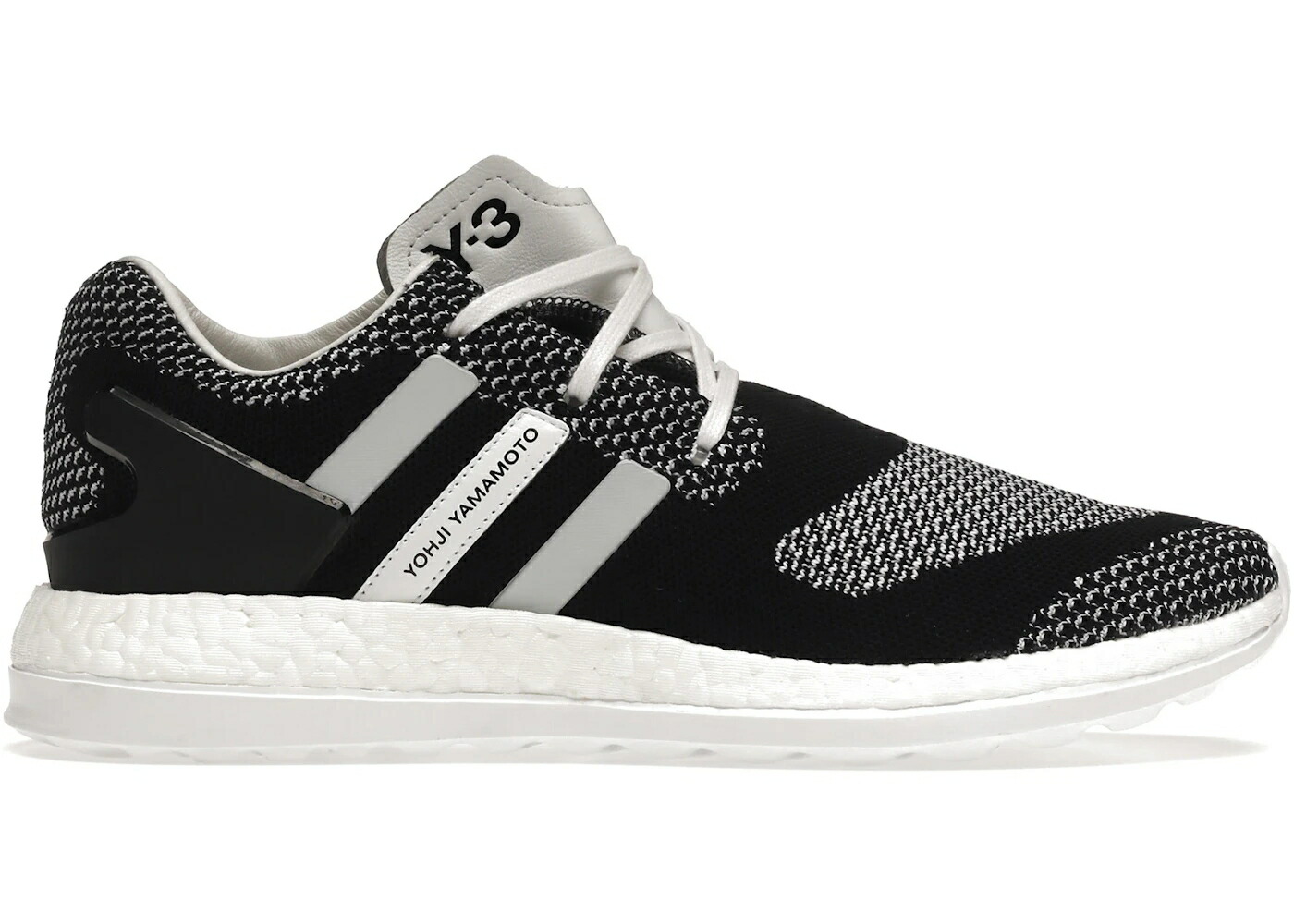 アディダス 編み物 中核グループ 黒いこと 黒いこと 白いこと 白いこと スニーカー メンズ ADIDAS Y-3 PUREBOOST ZG KNIT CORE BLACK / CORE BLACK CORE BLACK WHITE