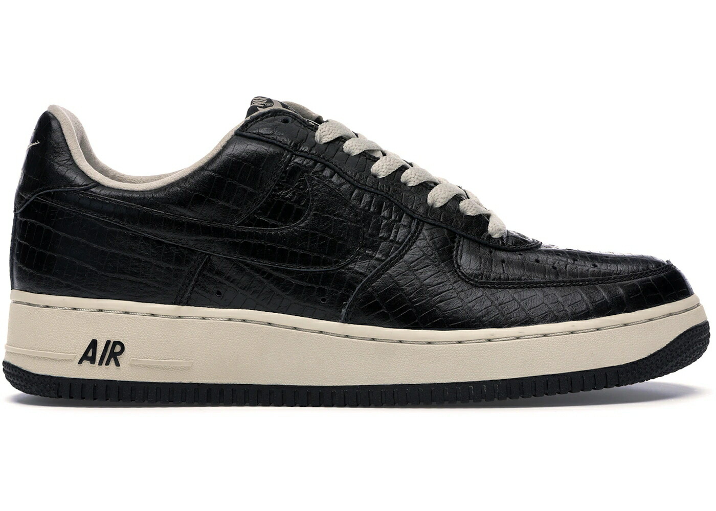 ナイキ 黒色 ブラック ネット エアフォース スニーカー メンズ NIKE AIR FORCE 1 LOW HTM 2 BLACK CROC / BLACK BLACK NET