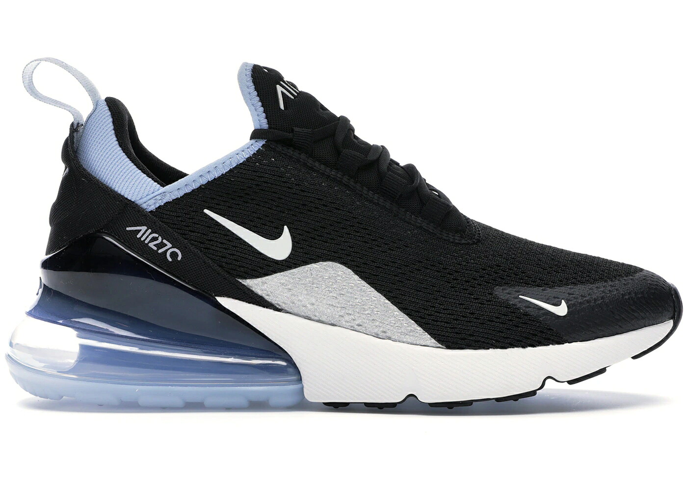 ナイキ マックス 黒色 ブラック 白色 ホワイト エアマックス WOMEN'S スニーカー レディース NIKE AIR MAX 270 BLACK ALUMINUM (WOMEN'S) / BLACK ALUMINUM SUMMIT WHITE