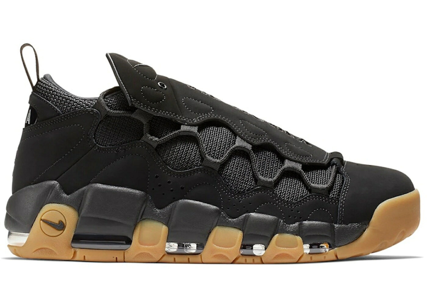ナイキ 黒いこと 黒いこと 赤銅色 赤銅色 エアモアマネー スニーカー メンズ NIKE AIR MORE MONEY BLACK GUM / BLACK GUM LIGHT BROWN BLACK