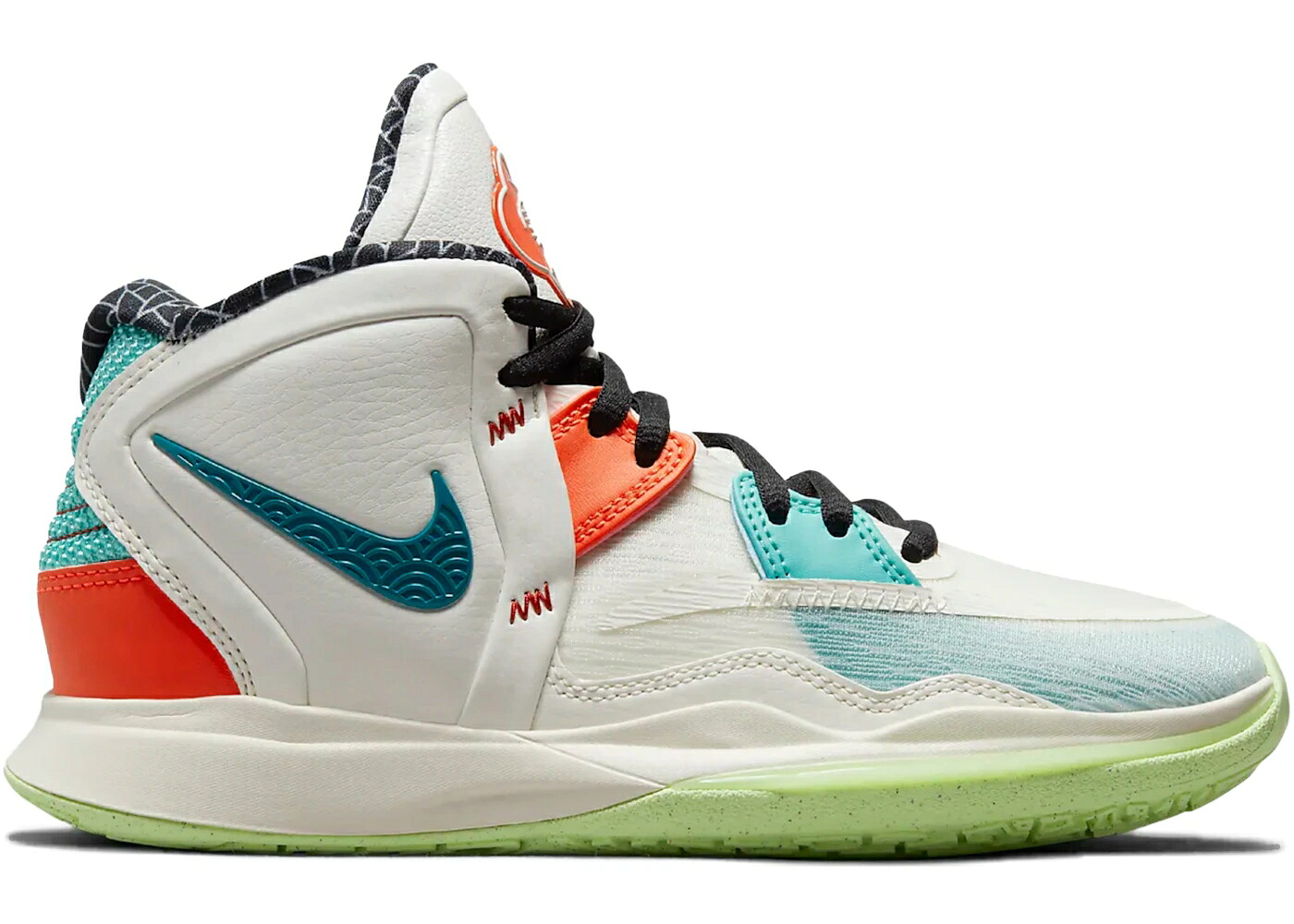 ナイキ カイリー 菩提樹 白いこと 白いこと お坊っちゃん キッズ NIKE KYRIE INFINITY CNY (GS) / LIGHT IRON ORE LIME SAIL WHITE もの言う花 マタニティ スニーカー