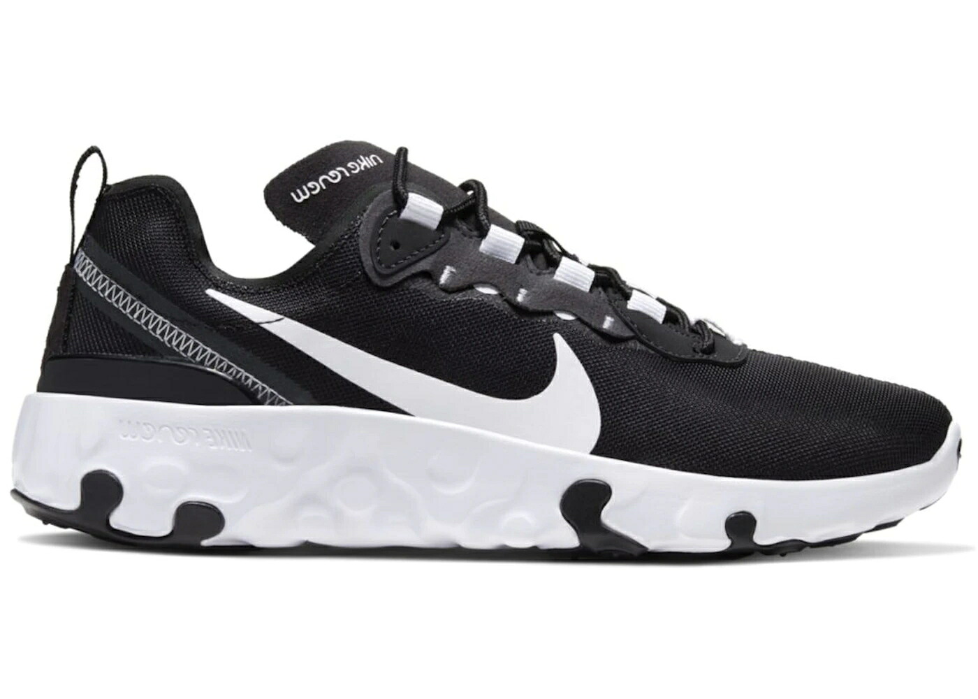 ナイキ エレメント 黒色 ブラック 白色 ホワイト ジュニア キッズ NIKE RENEW ELEMENT 55 BLACK WHITE (GS) / BLACK ANTHRACITE WHITE ベビー マタニティ スニーカー