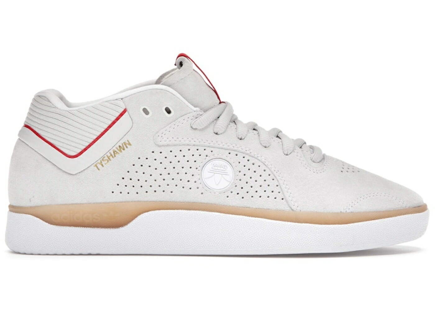 アディダス スラッシャー 白いこと 白いこと ゴールド スニーカー メンズ ADIDAS TYSHAWN THRASHER / CLOUD WHITE SCARLET GOLD