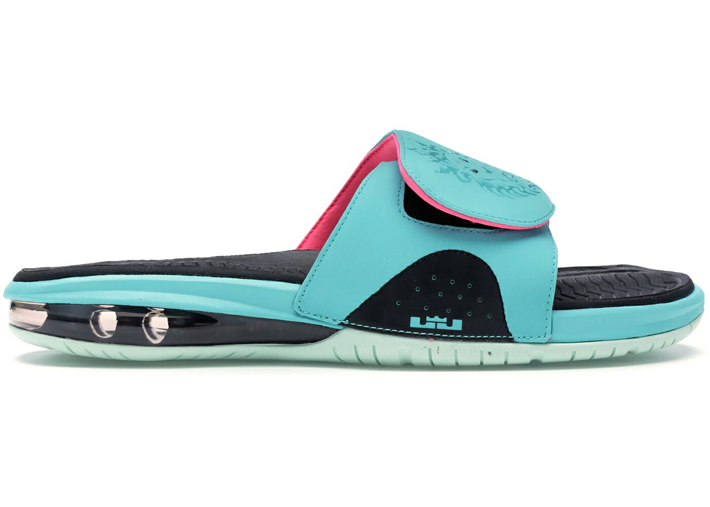 ナイキ レブロン サンダル スニーカー メンズ NIKE LEBRON SLIDE SOUTH BEACH / RETRO RETRO FLMNT GRN PNK FLSH