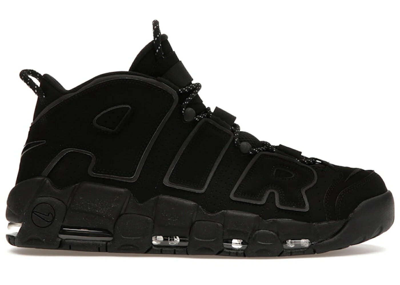 ナイキ アップテンポ 黒色 ブラック エアモアアップテンポ モアテン スニーカー メンズ NIKE AIR MORE UPTEMPO BLACK REFLECTIVE (2018) / BLACK BLACK BLACK