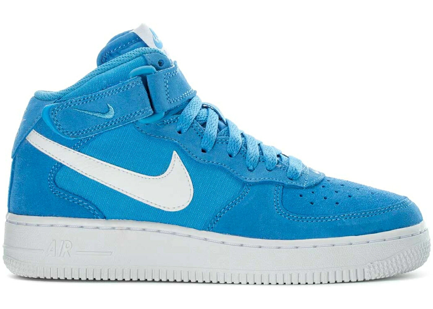 ナイキ ミッド 青碧 青碧 白いこと 白いこと 空軍 お坊っちゃん キッズ NIKE AIR FORCE 1 MID UNIVERSITY BLUE WHITE (GS) / UNIVERSITY BLUE WHITE もの言う花 マタニティ スニーカー