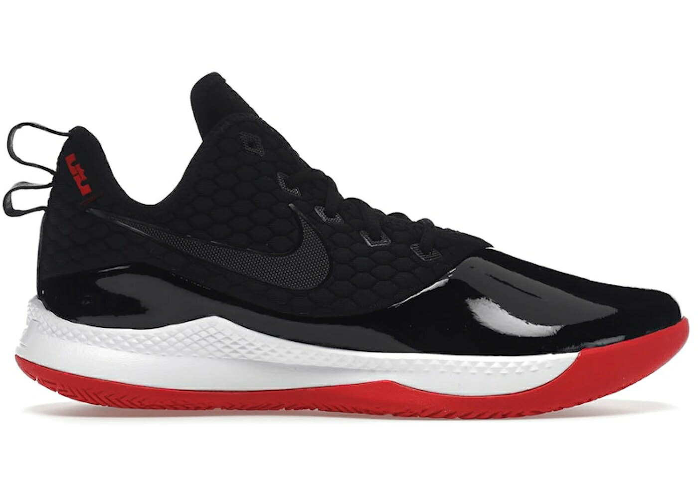 ナイキ レブロン 黒いこと 黒いこと 白いこと 白いこと 赤 赤いこと ウィットネス スニーカー メンズ NIKE LEBRON WITNESS 3 PRM BLACK / BLACK WHITE UNIVERSITY RED BLACK