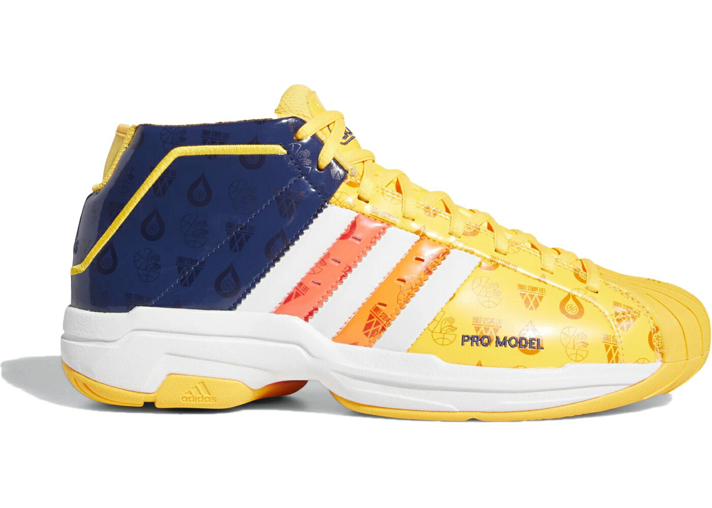 アディダス プロ 橙 オレンジ 藍色 インディゴ テック 白色 ホワイト プロモデル スニーカー メンズ ADIDAS PRO MODEL 2G SIGNAL ORANGE INDIGO / TECH INDIGO CLOUD WHITE SIGNAL