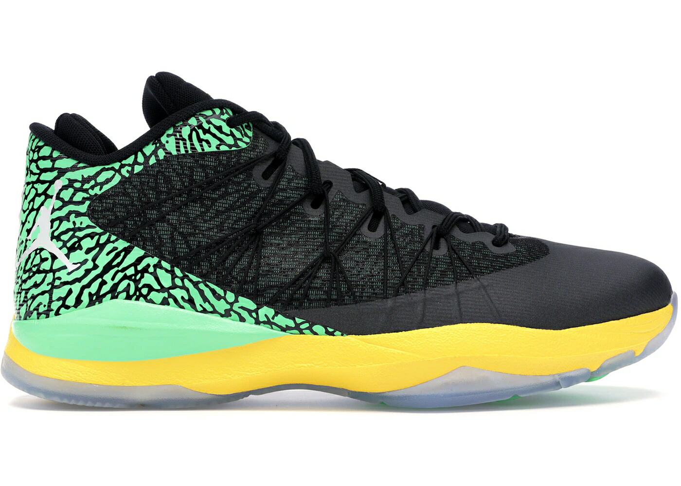 ナイキ ジョーダン 黒色 ブラック 緑 グリーン 黄色 イエロー スニーカー メンズ JORDAN CP3 III BRAZIL / BLACK GREEN YELLOW