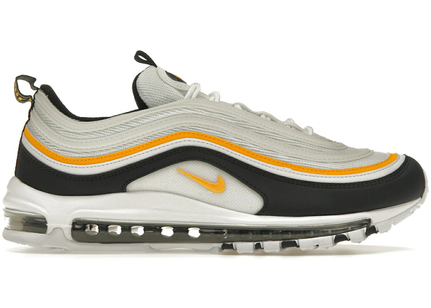 ナイキ マックス ミシガン湖 白いこと 白いこと エア湖マックス スニーカー メンズ NIKE AIR MAX 97 MICHIGAN WHITE / WHITE MIDNIGHT NAY VARSITY MAIZE
