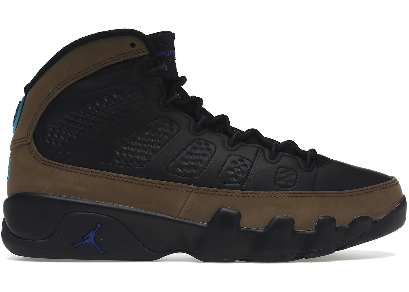 ナイキ ジョーダン オリーブ コンコルド コンコード 黒色 ブラック スニーカー メンズ JORDAN 9 RETRO LIGHT OLIVE CONCORD / BLACK BRIGHT CONCORD LIGHT OLIVE