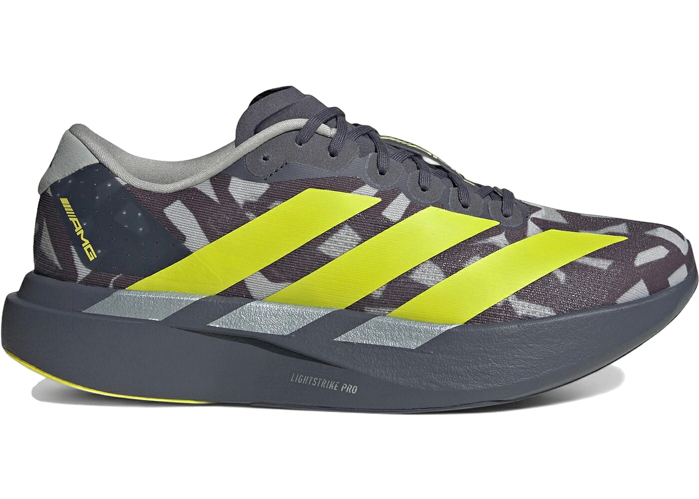 アディダス アディゼロ 黄色 イエロー 灰色 グレー スニーカー メンズ ADIDAS ADIZERO EVO SL MERCEDES-AMG PETRONAS FORMULA ONE AURORA ONIX ACID YELLOW / AURORA ONIX ACID YELLOW GREY