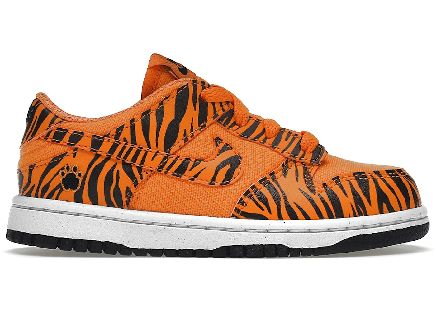 ナイキ ダンク 白いこと 白いこと 黒いこと 黒いこと ダンクロー お坊っちゃん キッズ NIKE DUNK LOW NEXT NATURE TIGER STRIPES (TD) / CAMQUAT WHITE BLACK CAMQUAT