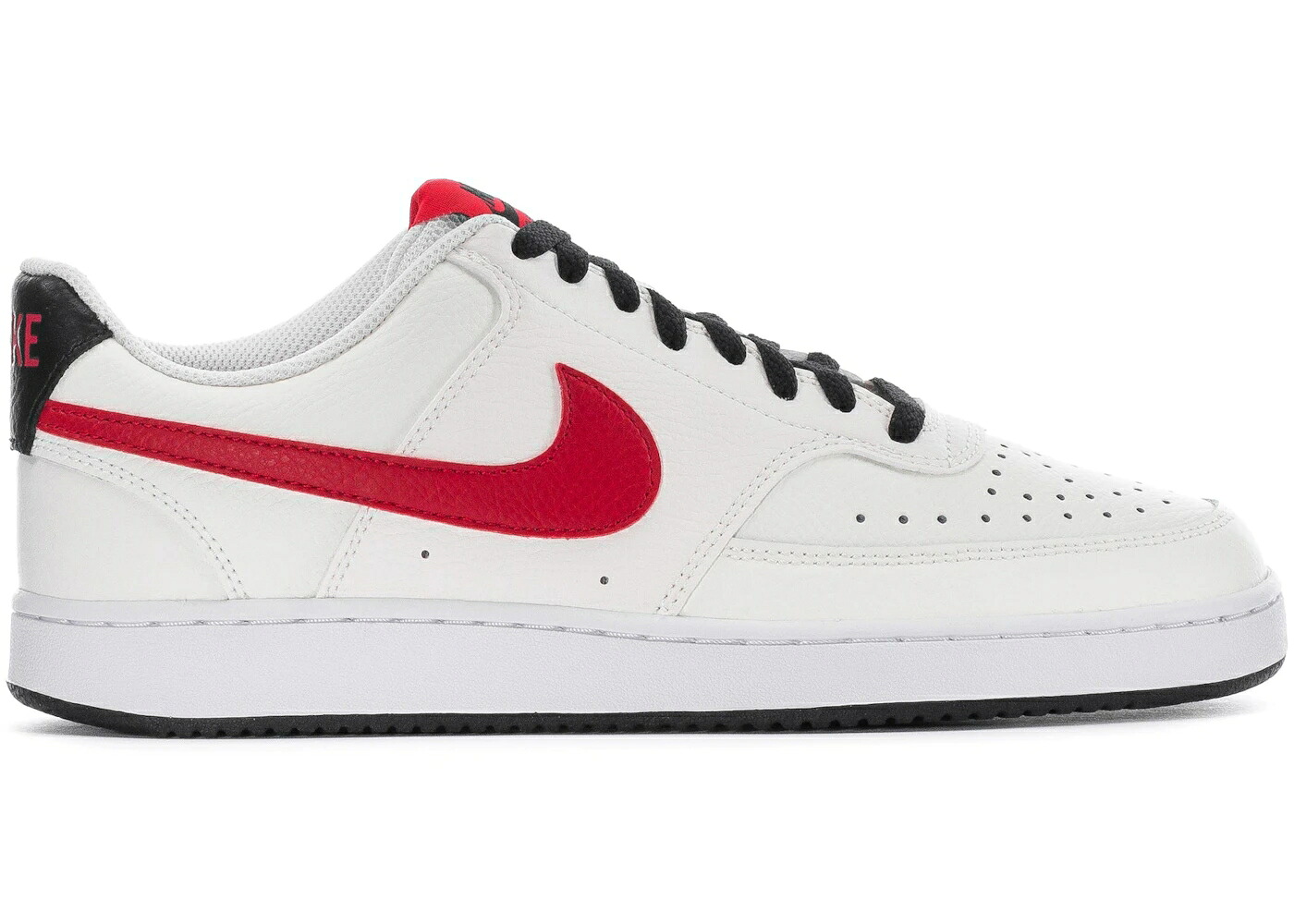 ナイキ 厚地の外套 赤 赤いこと 黒いこと 黒いこと 白いこと 白いこと スニーカー メンズ NIKE COURT VISION LOW SAIL UNIVERSITY RED / SAIL UNIVERSITY RED BLACK WHITE