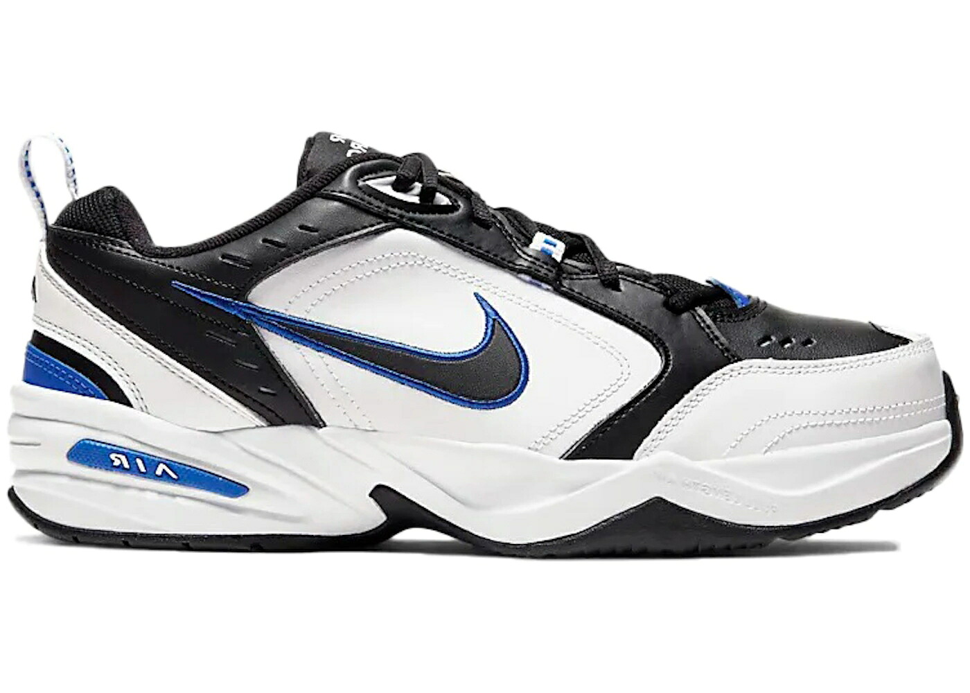 ナイキ モナーク 黒色 ブラック 白色 ホワイト 青色 ブルー スニーカー メンズ NIKE AIR MONARCH IV BLACK WHITE ROYAL BLUE / BLACK WHITE ROYAL