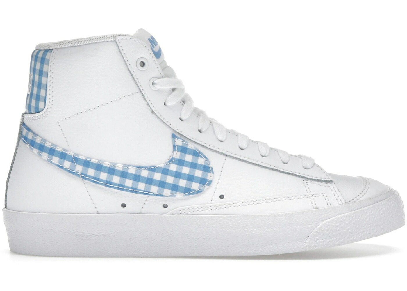 ナイキ ブレイザー ミッド 青色 ブルー 白色 ホワイト WOMEN'S スニーカー レディース NIKE BLAZER MID 77 BLUE GINGHAM (WOMEN'S) / WHITE UNIVERSITY BLUE