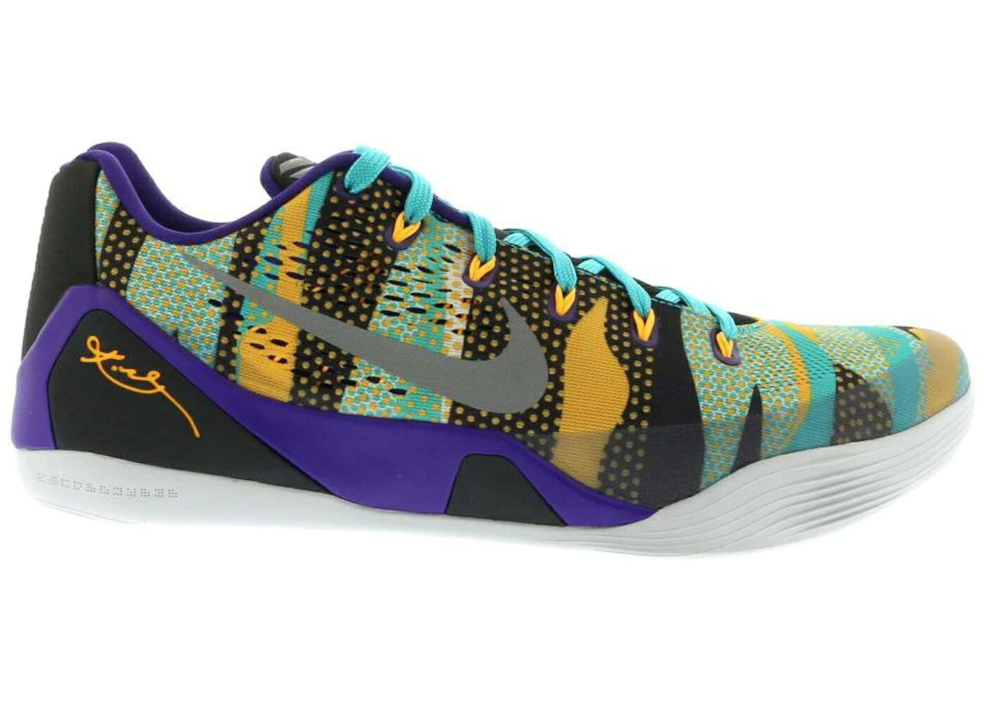 ナイキ コービー 厚地の外套 紫 パープル しろがね色 しろがね色 スニーカー メンズ NIKE KOBE 9 EM LOW UNLEASHED / COURT PURPLE REFLECTIVE SILVER