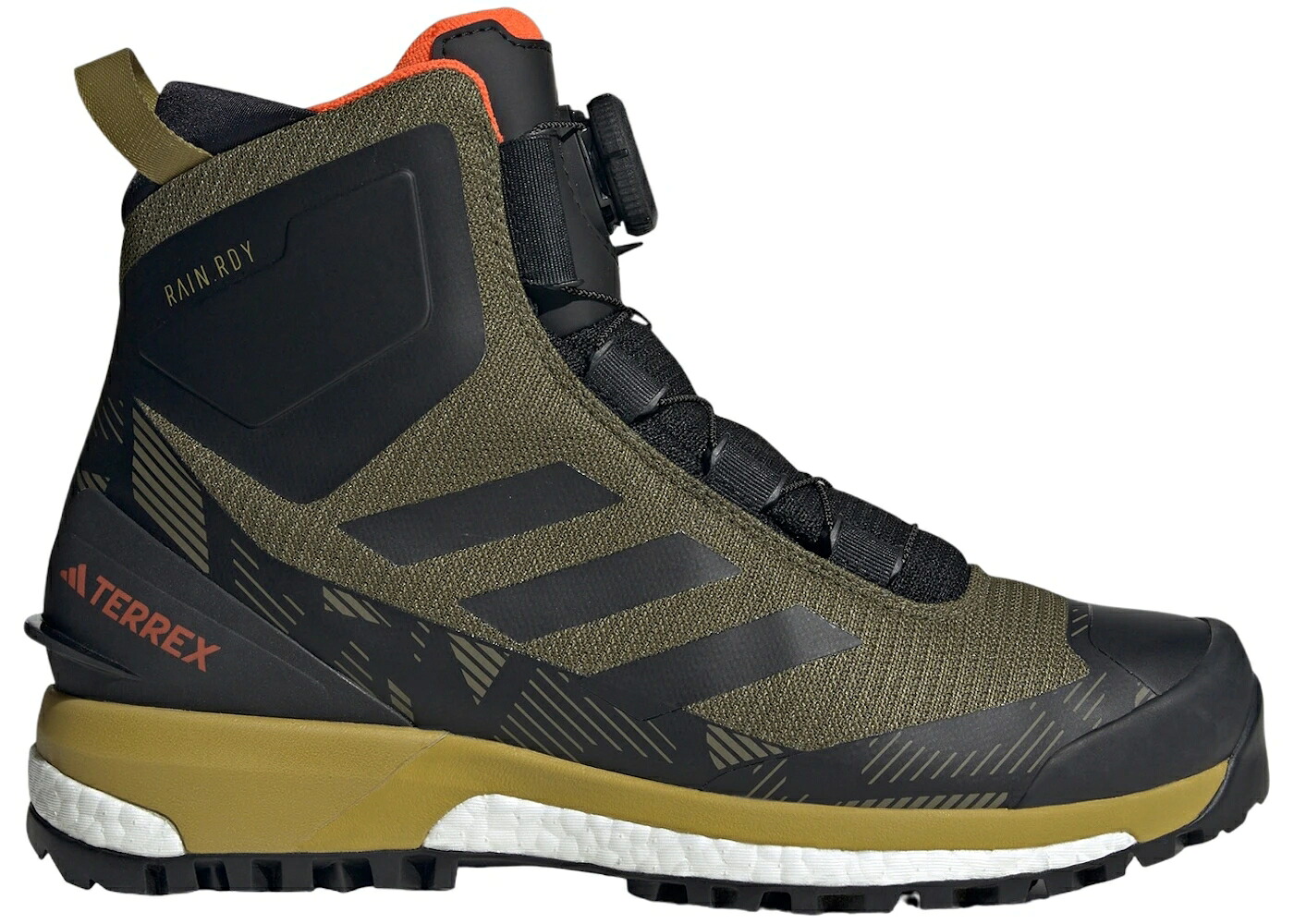 アディダス オリーブ 中核グループ 黒いこと 黒いこと RAIN.RDY スニーカー メンズ ADIDAS TERREX CONRAX BOA FOCUS OLIVE CORE BLACK PULSE / FOCUS OLIVE CORE BLACK PULSE