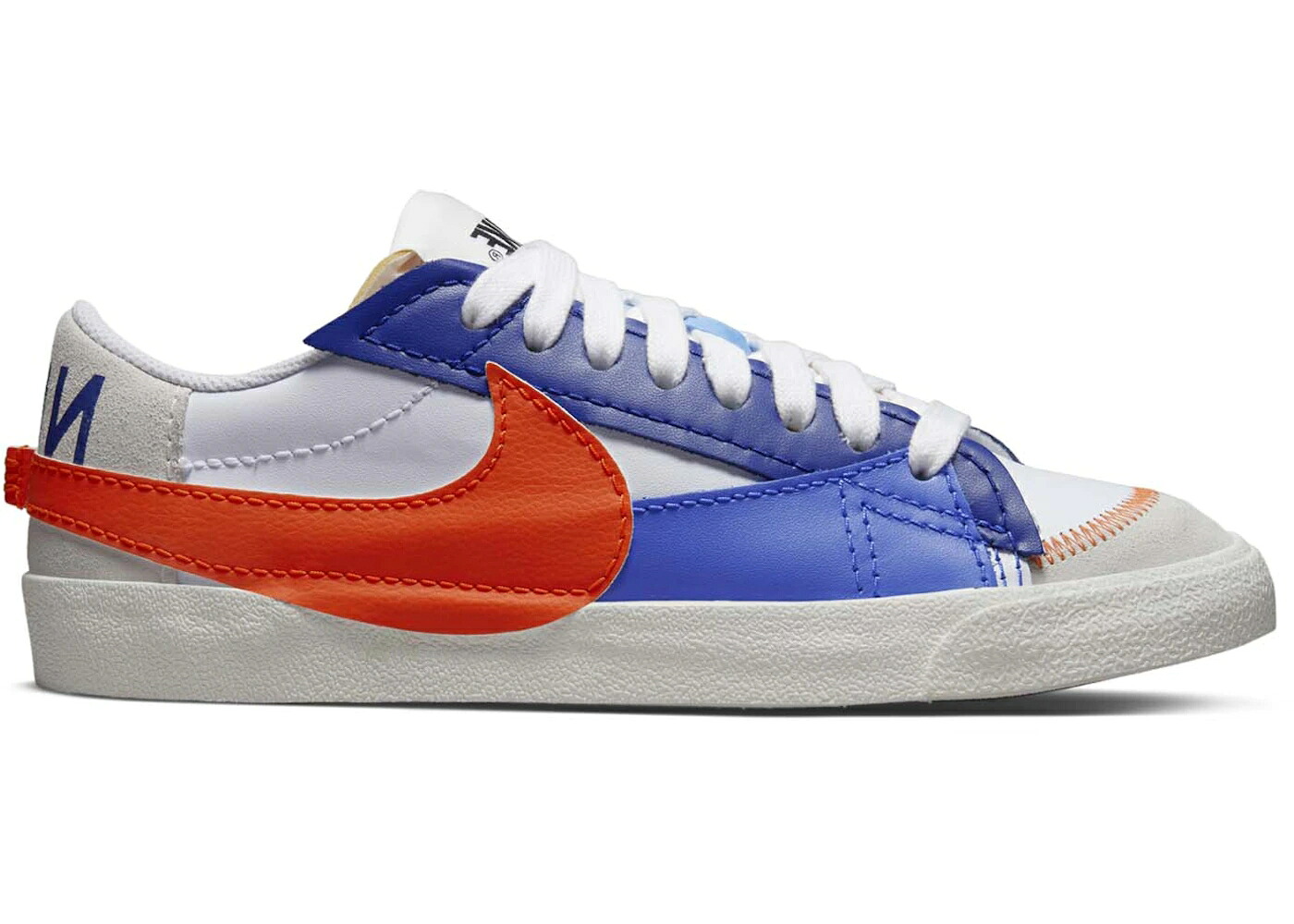 ナイキ ブレイザー ジャンボ ディープ 橙 オレンジ色 白いこと 白いこと スニーカー メンズ NIKE BLAZER LOW 77 JUMBO DEEP ROYAL SAFETY ORANGE / WHITE SAFETY ORANGE SAIL DEEP
