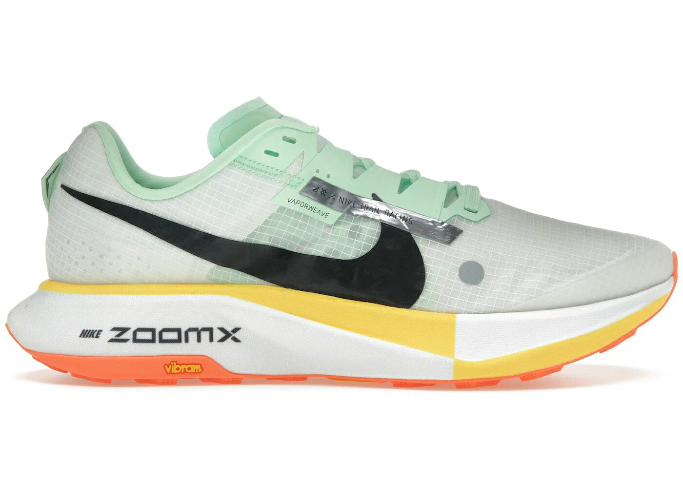 ナイキ 緑 緑であること レーザ 橙 オレンジ色 白いこと 白いこと スニーカー メンズ NIKE ZOOMX ULTRAFLY TRAIL VAPOR GREEN LASER ORANGE / SUMMIT WHITE VAPOR GREEN LASER