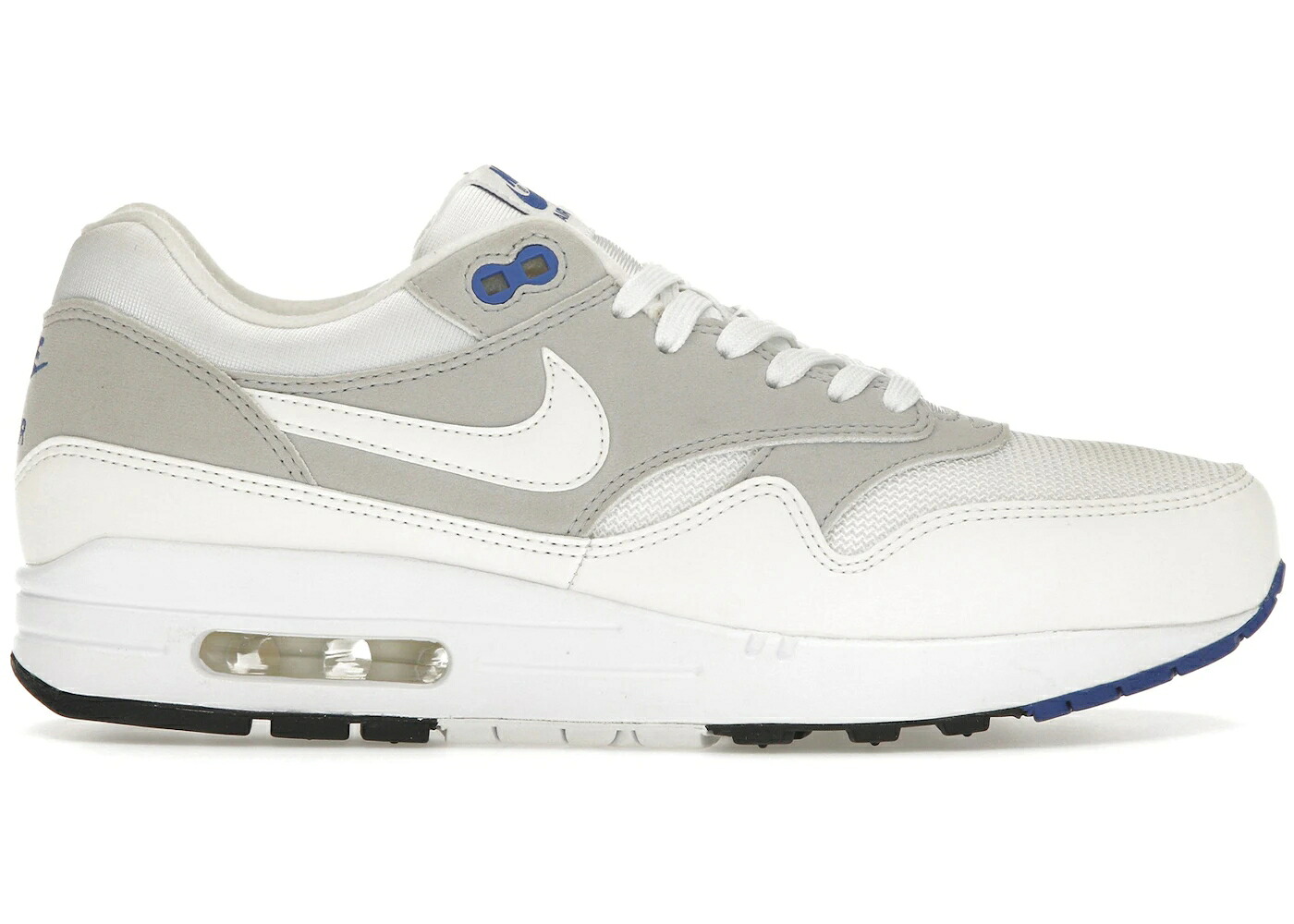 ナイキ マックス 白色 ホワイト エアマックス スニーカー メンズ NIKE AIR MAX 1 COLOR CHANGE WHITE VARSITY ROYAL / WHITE WHITE VARSITY ROYAL｜スニケス