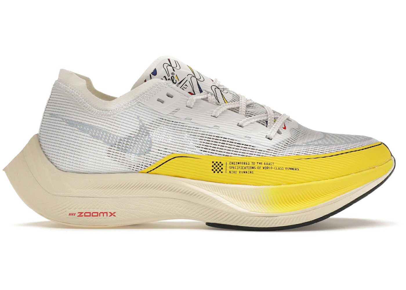 ナイキ 白色 ホワイト 黄色 イエロー ストライク 青色 ブルー NEXT% WOMEN'S スニーカー レディース NIKE ZOOMX VAPORFLY 2 WHITE YELLOW STRIKE (WOMEN'S) / WHITE PSYCHIC BLUE YELOW STRIKE 42,900円