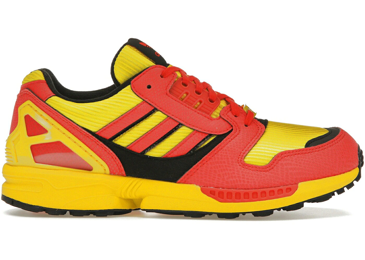 アディダス 黄色 イエロー 赤 レッド 黒色 ブラック スニーカー メンズ ADIDAS ZX 8000 ATMOS G-SNK 4 / YELLOW RED BLACK｜スニケス
