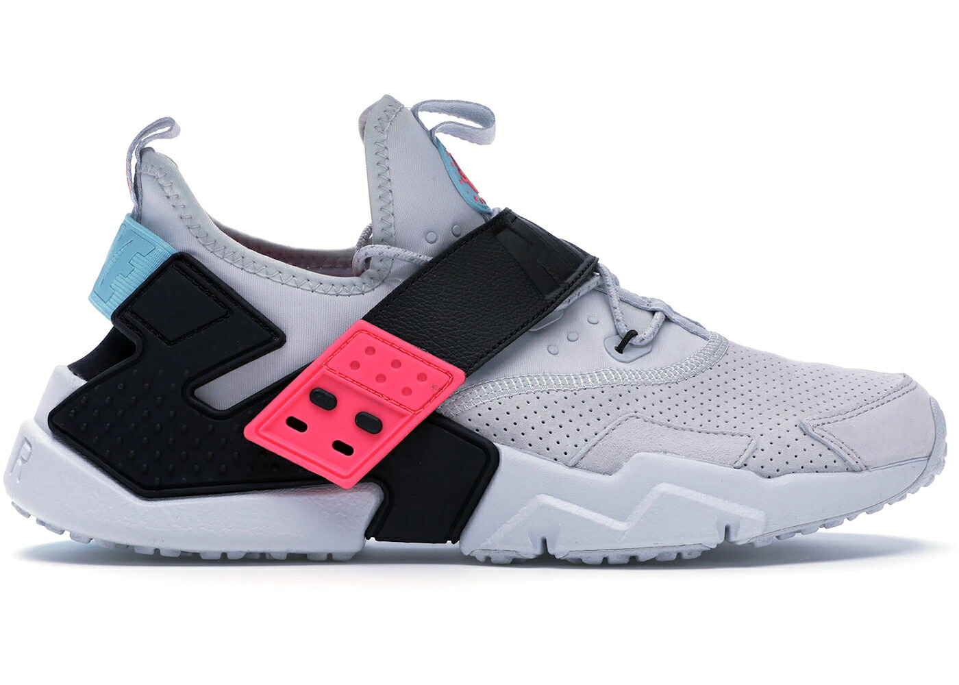 ナイキ ハラチ 純然たる プラチナム 黒いこと 黒いこと サクラ色 スニーカー メンズ NIKE AIR HUARACHE DRIFT SOUTH BEACH / PURE PLATINUM BLACK RACER PINK