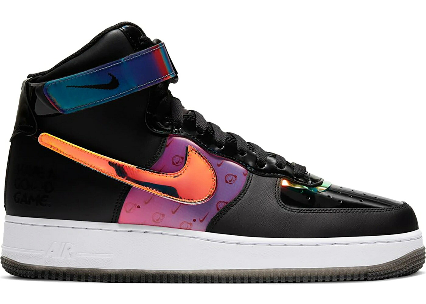 ナイキ 御機嫌 力くらべ 黒いこと 黒いこと 白いこと 白いこと 空軍 スニーカー メンズ NIKE AIR FORCE 1 HIGH GOOD GAME BLACK / WHITE BLACK MULTI COLOR