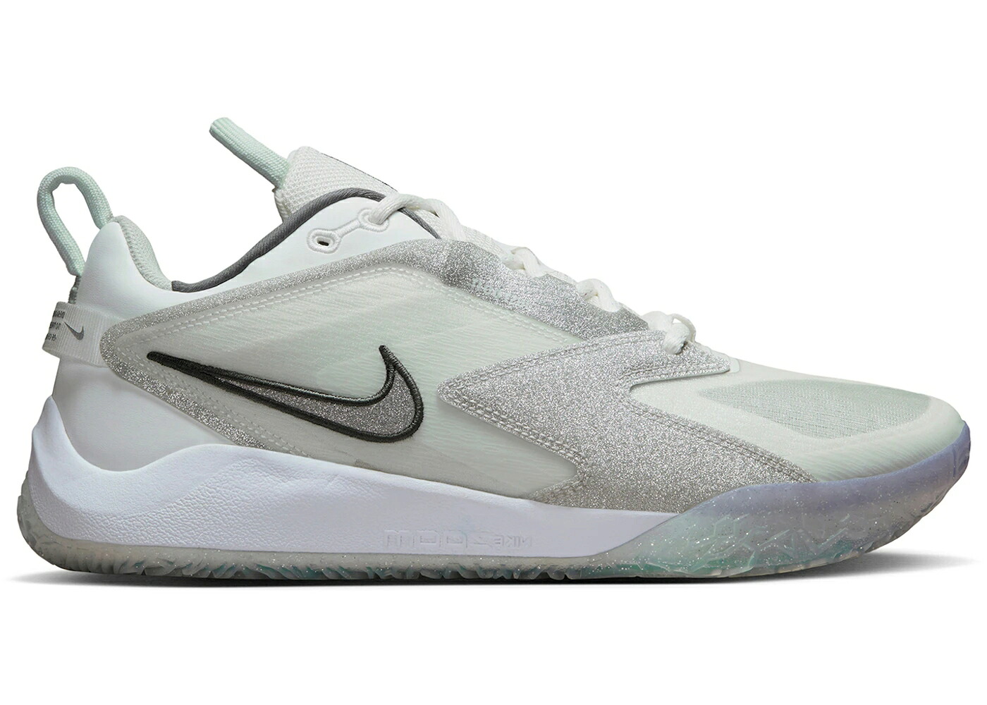 ナイキ 白色 ホワイト ピュア プラチナム 銀色 シルバー スニーカー メンズ NIKE HYPERACE 3 SE GLITTER PACK WHITE PURE PLATINUM SILVER / SUMMIT WHITE PURE PLATINUM
