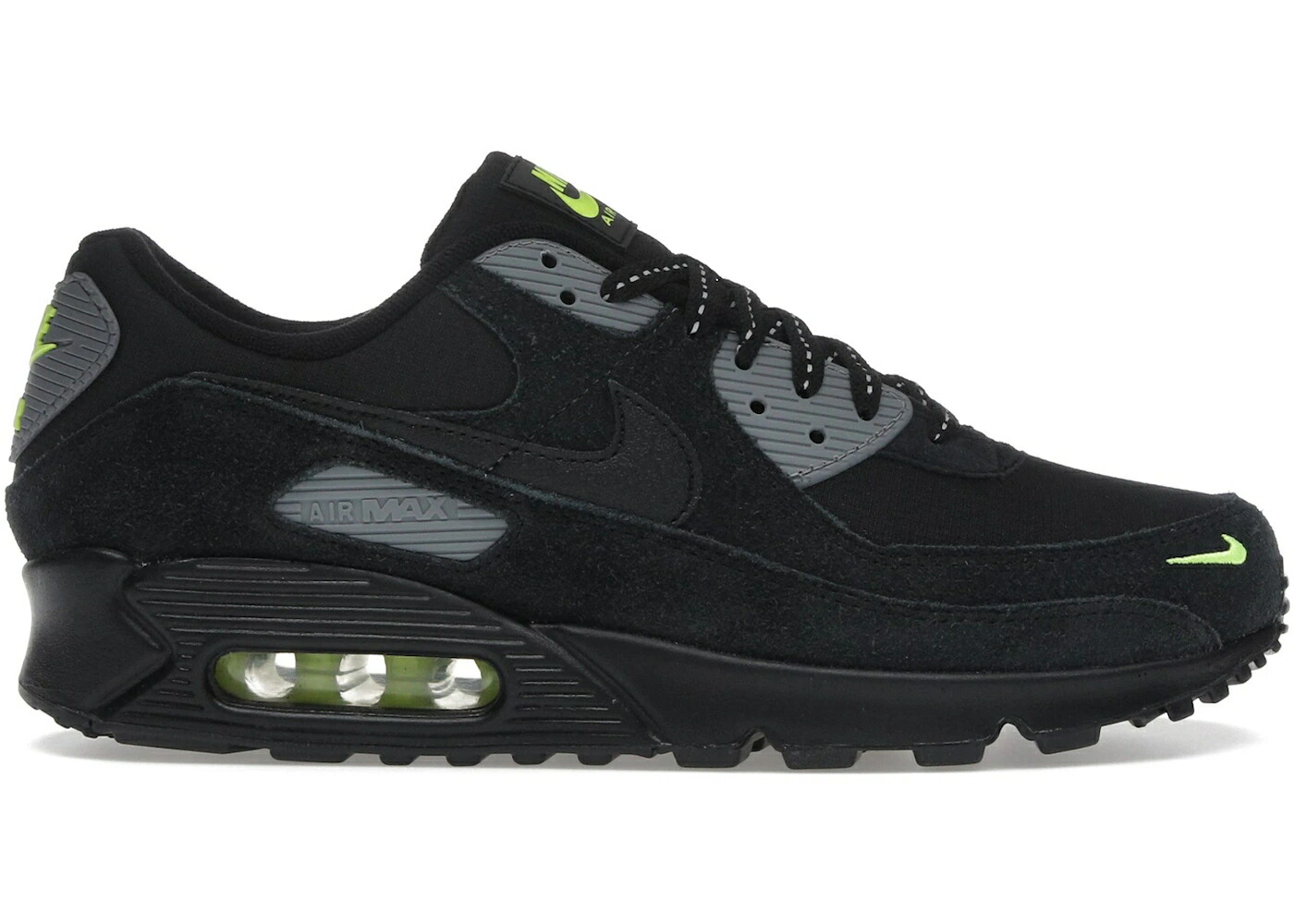 ナイキ マックス 黒いこと 黒いこと 冷やりとした 薄墨色 薄墨色 大気圏マックス スニーカー メンズ NIKE AIR MAX 90 BLACK VOLT COOL GREY / BLACK VOLT COOL GREY BLACK