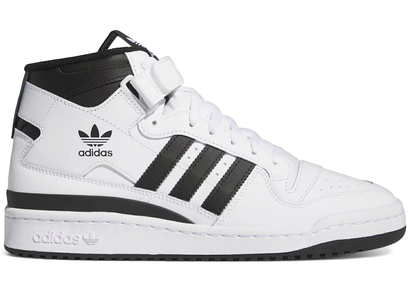 アディダス フォーラム ミッド 白色 ホワイト 黒色 ブラック コア スニーカー メンズ ADIDAS FORUM MID CLOUD WHITE BLACK / CLOUD WHITE CORE BLACK CLOUD