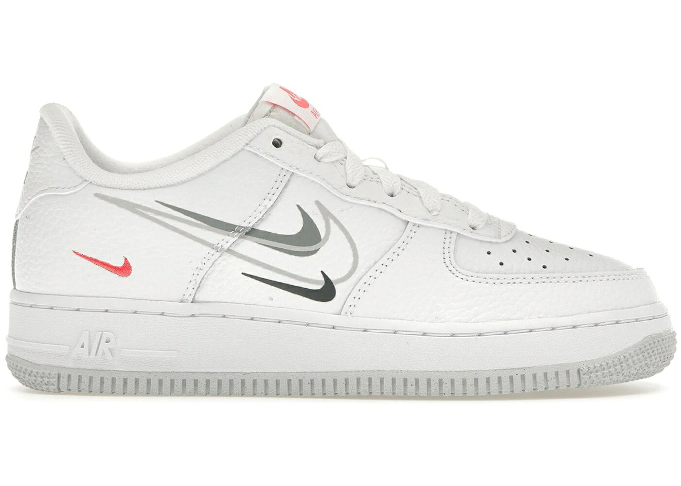 ナイキ 白いこと 白いこと 薄墨色 薄墨色 クリムゾン 空軍 お坊っちゃん キッズ NIKE AIR FORCE 1 LOW MULTI-SWOOSH WHITE PARTICLE GREY PHOTON DUST BRIGHT CRIMSON (GS) / WHITE PARTICLE GREY PHOTON DUST もの言う花 マタニテ