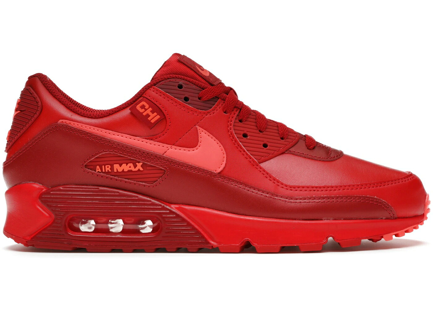 ナイキ マックス シティ 特別 風の強い町 赤 赤いこと 大気圏マックス スニーカー メンズ NIKE AIR MAX 90 CITY SPECIAL CHICAGO / RED DARK RED RED