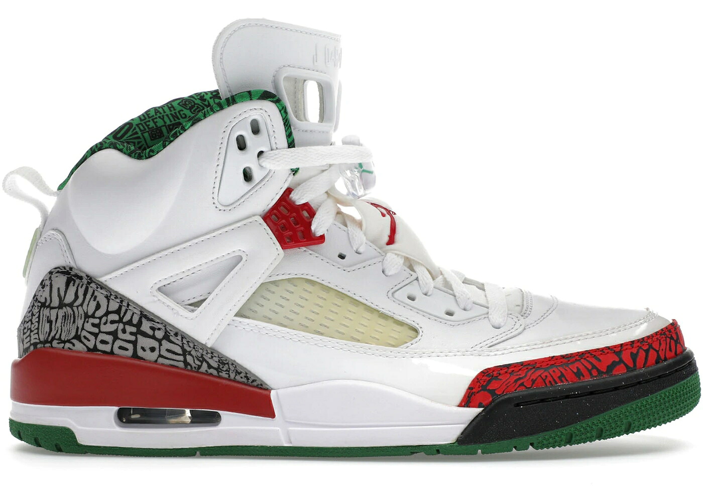 ナイキ ジョーダン 白いこと 白いこと 赤 赤いこと 薄墨色 シメント 薄墨色 スニーカー メンズ JORDAN SPIZIKE OG (2014) / WHITE VARSITY RED CEMENT GREY