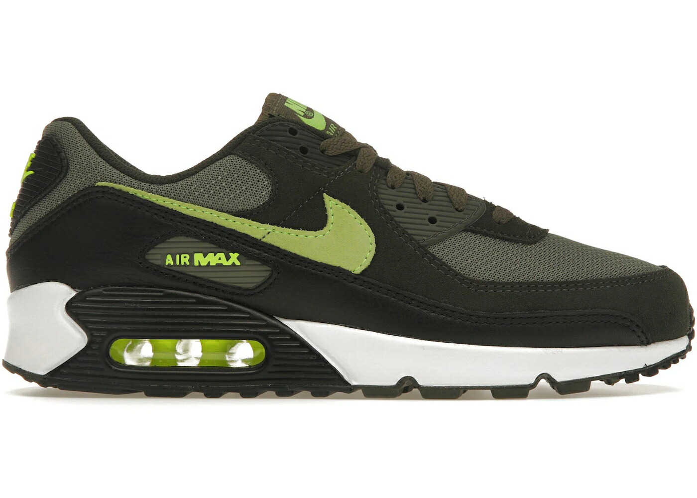 ナイキ マックス オリーブ 白色 ホワイト エアマックス スニーカー メンズ NIKE AIR MAX 90 MEDIUM OLIVE SEQUOIA / MEDIUM OLIVE SEQUOIA WHITE VOLT