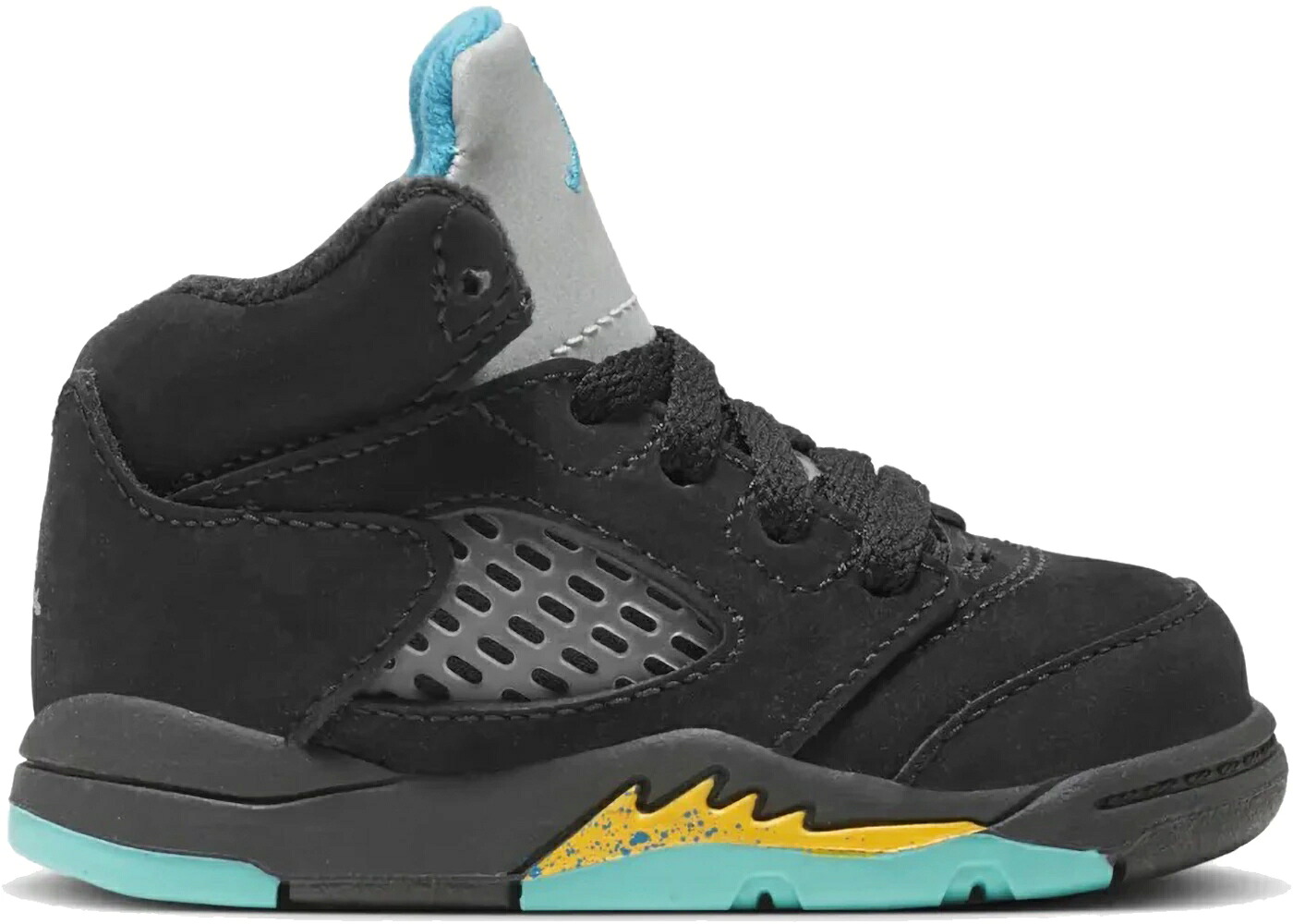 ナイキ ジョーダン アクア 黒いこと 黒いこと 御坊っちゃん キッズ JORDAN 5 RETRO AQUA (TD) / BLACK AQUATONE TAXI